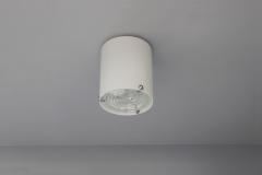 Jean Perzel Fine French 1950s Glass and Chrome Cylindrical Flush Mount by Perzel - 4212345