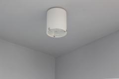 Jean Perzel Fine French 1950s Glass and Chrome Cylindrical Flush Mount by Perzel - 4212346