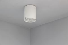 Jean Perzel Fine French 1950s Glass and Chrome Cylindrical Flush Mount by Perzel - 4212354