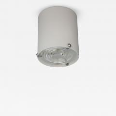 Jean Perzel Fine French 1950s Glass and Chrome Cylindrical Flush Mount by Perzel - 4213861