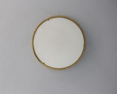Jean Perzel Fine French 1970s Brass and Glass Queens Necklace Flush Mount by Perzel - 4094432
