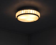 Jean Perzel Fine French 1970s Chrome and Glass Queens Necklace Ceiling Light by Perzel - 4151145