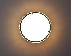 Jean Perzel Fine French 1970s Chrome and Glass Queens Necklace Ceiling Light by Perzel - 4151152