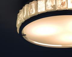 Jean Perzel Fine French 1970s Chrome and Glass Queens Necklace Ceiling Light by Perzel - 4151153