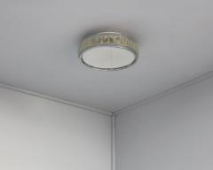 Jean Perzel Fine French 1970s Chrome and Glass Queens Necklace Ceiling Light by Perzel - 4151155