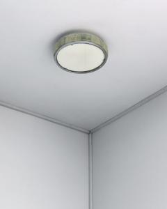 Jean Perzel Fine French 1970s Chrome and Glass Queens Necklace Ceiling Light by Perzel - 4317454
