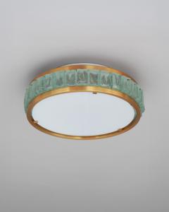 Jean Perzel Fine French 1970s Queens Necklace Flush Mount by Perzel - 4333322