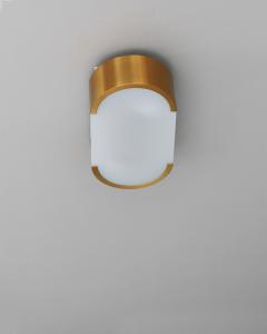 Jean Perzel Fine French Art Deco Bronze and Glass Ceiling or Wall Light by Perzel - 4317468