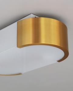 Jean Perzel Fine French Art Deco Bronze and Glass Ceiling or Wall Light by Perzel - 4317474