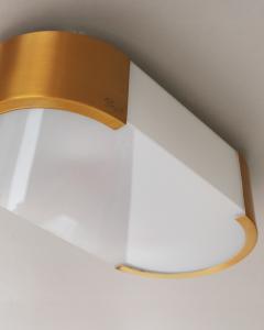 Jean Perzel Fine French Art Deco Bronze and Glass Ceiling or Wall Light by Perzel - 4317479