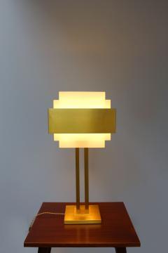 Jean Perzel Fine French Art Deco Bronze and Glass Lamp by Perzel - 2588801