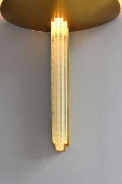 Jean Perzel Fine French Art Deco Bronze and Glass Wall Light by Perzel two available  - 2589018