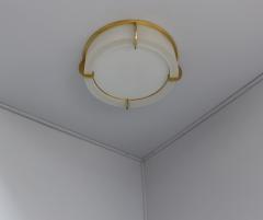 Jean Perzel Fine French Art Deco Glass and Bronze Ceiling Light by Jean Perzel - 2149063