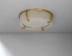 Jean Perzel Fine French Art Deco Glass and Bronze Ceiling Light by Jean Perzel - 2149088