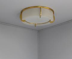 Jean Perzel Fine French Art Deco Glass and Bronze Ceiling Light by Jean Perzel - 2149097