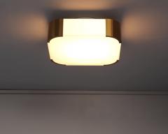 Jean Perzel Fine French Art Deco Glass and Bronze Ceiling or Wall Light by Perzel - 4094404