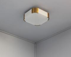 Jean Perzel Fine French Art Deco Glass and Bronze Ceiling or Wall Light by Perzel - 4094414