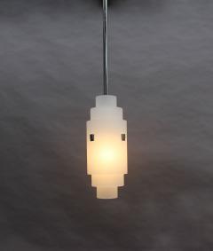 Jean Perzel Fine French Art Deco Pendant by Jean Perzel with a Very Long Rod 120 in  - 1193141