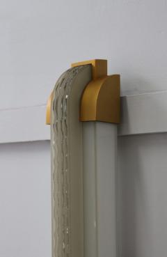 Jean Perzel Fine French Art Deco Vertical Wall Light in Bronze and Glass by Jean Perzel - 1377180