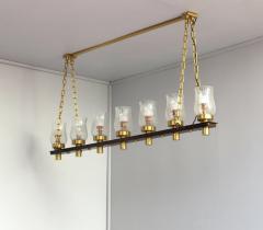 Jean Perzel Fine French Midcentury 7 Linear Lights Chandelier by Perzel - 3117530