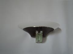 Jean Perzel Four Fine French Art Deco Glass and Bronze Sconces by Perzel - 466592