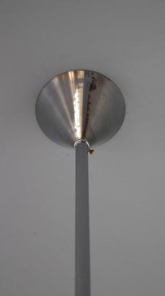 Jean Perzel French Art Deco Glass and Chrome Chandelier by Perzel - 357821