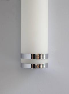 Jean Perzel French Art Deco Glass and Chrome Sconce by Jean Perzel - 557500