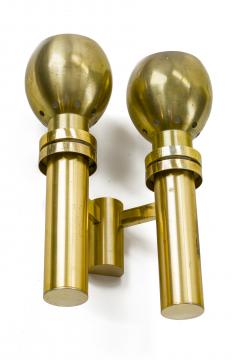 Jean Perzel Jean Perzel pair of gold sconces - 869723