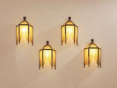 Jean Perzel Jean Perzel set of four original cut glass wall lights from 1930s - 4341588