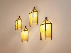 Jean Perzel Jean Perzel set of four original cut glass wall lights from 1930s - 4341593