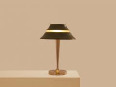 Jean Perzel Jean Perzel table lamp nickel and patinated metal 1940s - 4472250