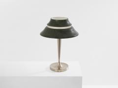 Jean Perzel Jean Perzel table lamp nickel and patinated metal 1940s - 4472252