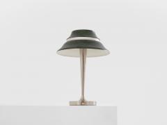 Jean Perzel Jean Perzel table lamp nickel and patinated metal 1940s - 4472255