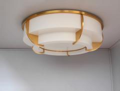 Jean Perzel Large Fine French Art Deco Two Tiered Flush Mount by Jean Perzel - 3494880