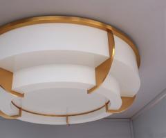 Jean Perzel Large Fine French Art Deco Two Tiered Flush Mount by Jean Perzel - 3494895