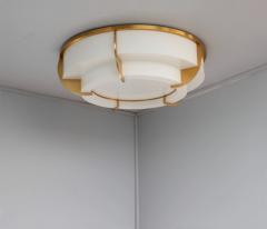 Jean Perzel Large Fine French Art Deco Two Tiered Flush Mount by Jean Perzel - 3494977