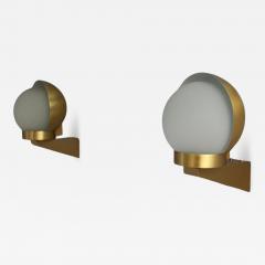 Jean Perzel Pair of Fine French Art Deco Bronze and Glass Sconces Reading Lamps by Perzel - 4537601