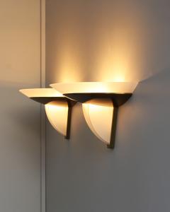 Jean Perzel Pair of Fine French Art Deco Bronze and Glass Sconces by Jean Perzel - 4317644