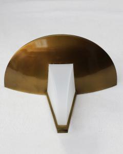 Jean Perzel Pair of Fine French Art Deco Bronze and Glass Sconces by Jean Perzel - 4317654