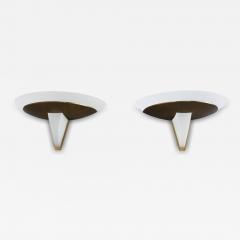 Jean Perzel Pair of Fine French Art Deco Bronze and Glass Sconces by Jean Perzel - 4319188