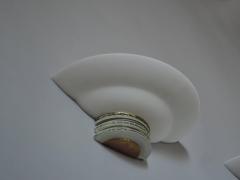 Jean Perzel Pair of Fine French Art Deco Glass and Brass Sconces by Jean Perzel - 415303