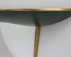 Jean Perzel Pair of Fine French Art Deco Glass and Green Patinated Bronze Sconces by Perzel - 4382016