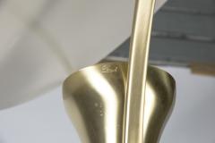 Jean Perzel Rare Floor lamp covered with Leather By Jean Perzel - 1034233