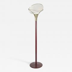 Jean Perzel Rare Floor lamp covered with Leather By Jean Perzel - 1035551