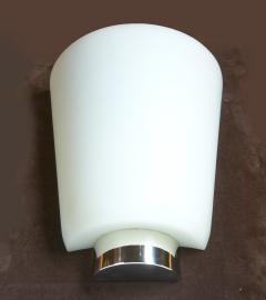 Jean Perzel Rare Pair of Perzel Opaline Glass Sconces 1950s - 359797