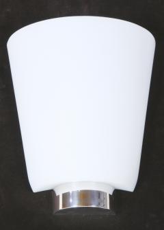 Jean Perzel Rare Pair of Perzel Opaline Glass Sconces 1950s - 359798