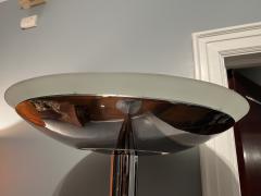 Jean Perzel SIGNED ART DECO CHROME AND FROSTED GLASS TORCHIERE BY JEAN PERZEL - 4001244