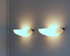 Jean Perzel Set of 4 Fine French Art Deco Glass and Bronze Wall Lights by Perzel - 3117463