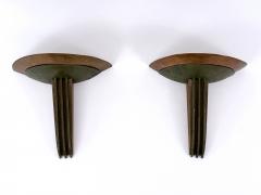 Jean Perzel Set of Two Rare Monumental Art Deco Sconces or Wall Lights France 1920s - 4756342