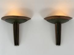 Jean Perzel Set of Two Rare Monumental Art Deco Sconces or Wall Lights France 1920s - 4756343